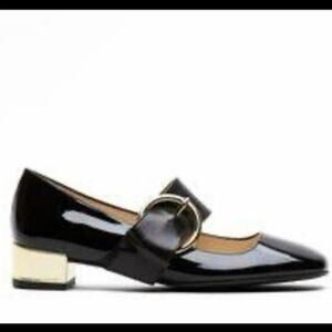 Frances Valentine Black Patent Leather Heels